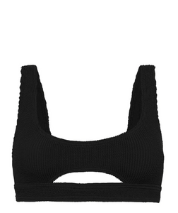 BOUND by Bond-Eye 'Sasha' Crop Eco Bikini Top in Black