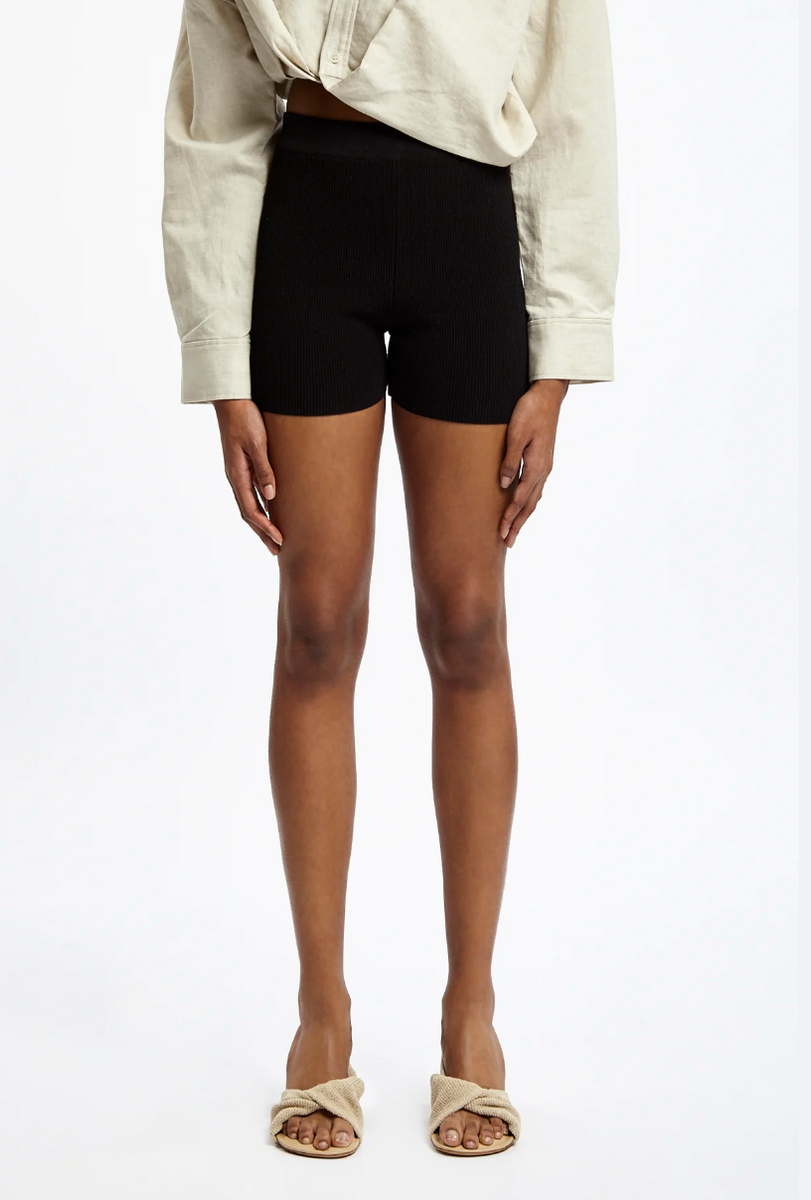 Jacquemus 'Le Short Arancia' Knit Shorts in Black – Perfect Kini