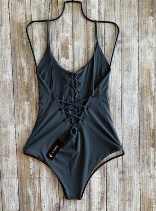 Tavik Swimwear 'Monahan' One Piece in Turbulence Grey