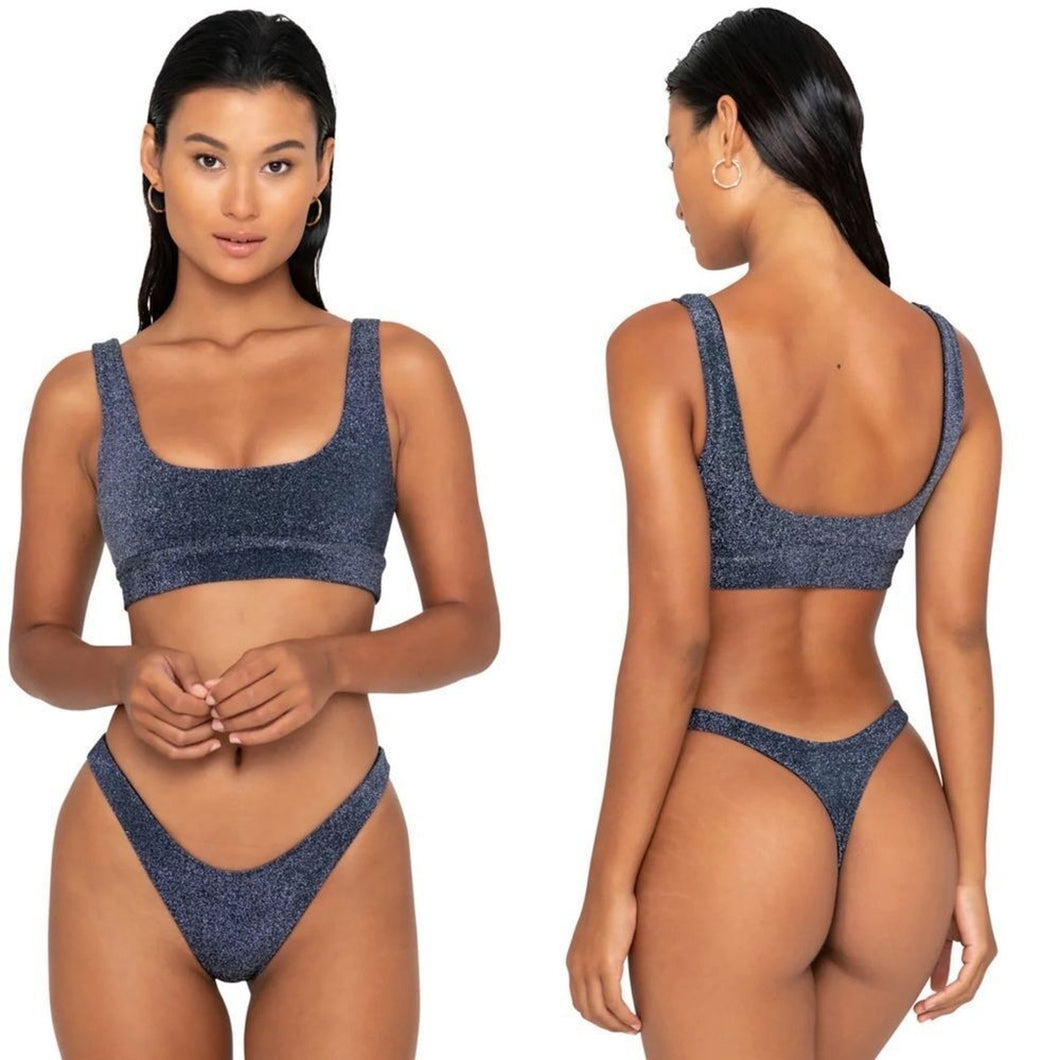 FAE FAE Swim MAVEN Bikini Top - Midnight - Scooped Neckline - Sustainable – PerfectKini