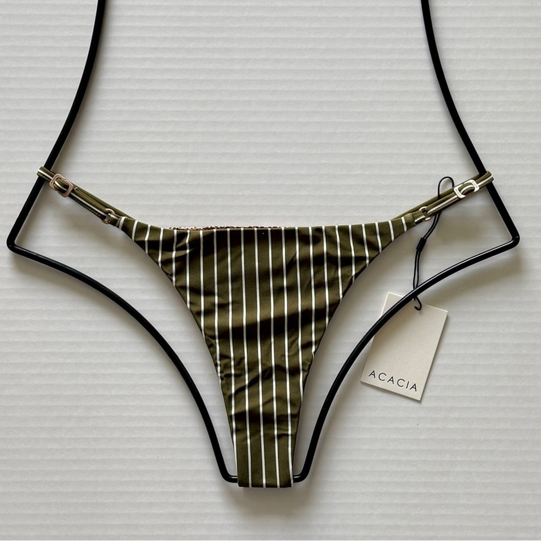 acacia swimwear Acacia Swim RALPHY Bikini Bottom - Hinahina - High Cut, Minimal Coverage - M / L – PerfectKini