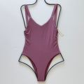 Vitamin A Swimwear Leah One Piece - Rose Rib | Front view