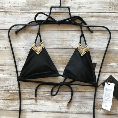 Vix ViX Swim Black IBIZA JUTE Triangle Bikini Top – PerfectKini