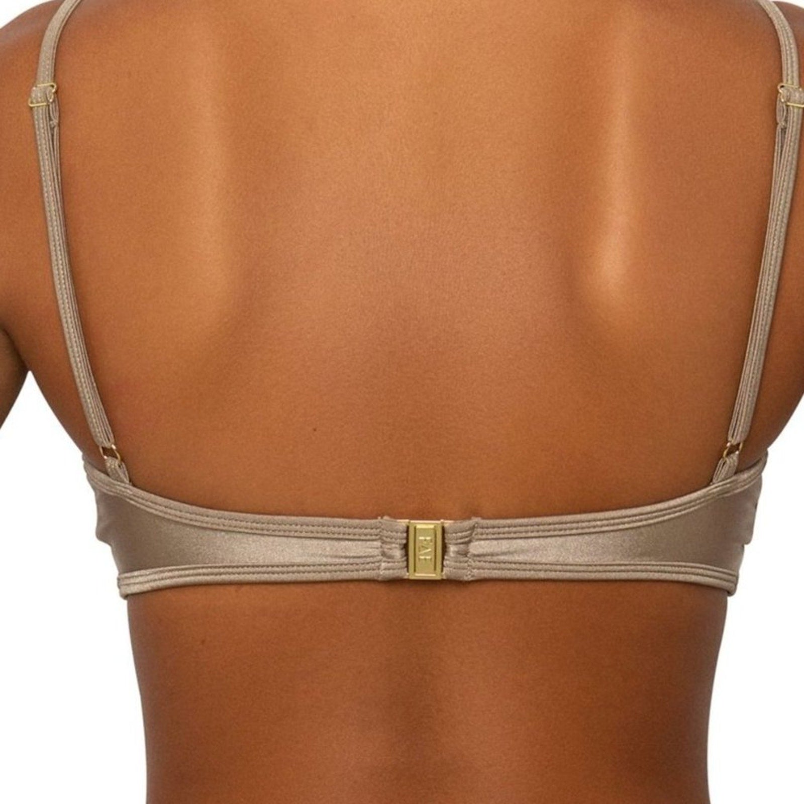 FAE Swim Herbert Bikini Top - Toffee | Alternate view