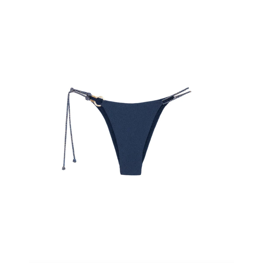 ViX Paula Hermanny ViX Swimwear Firenze Diane Detail Bikini Bottom in Blue Ocean | Alternate view