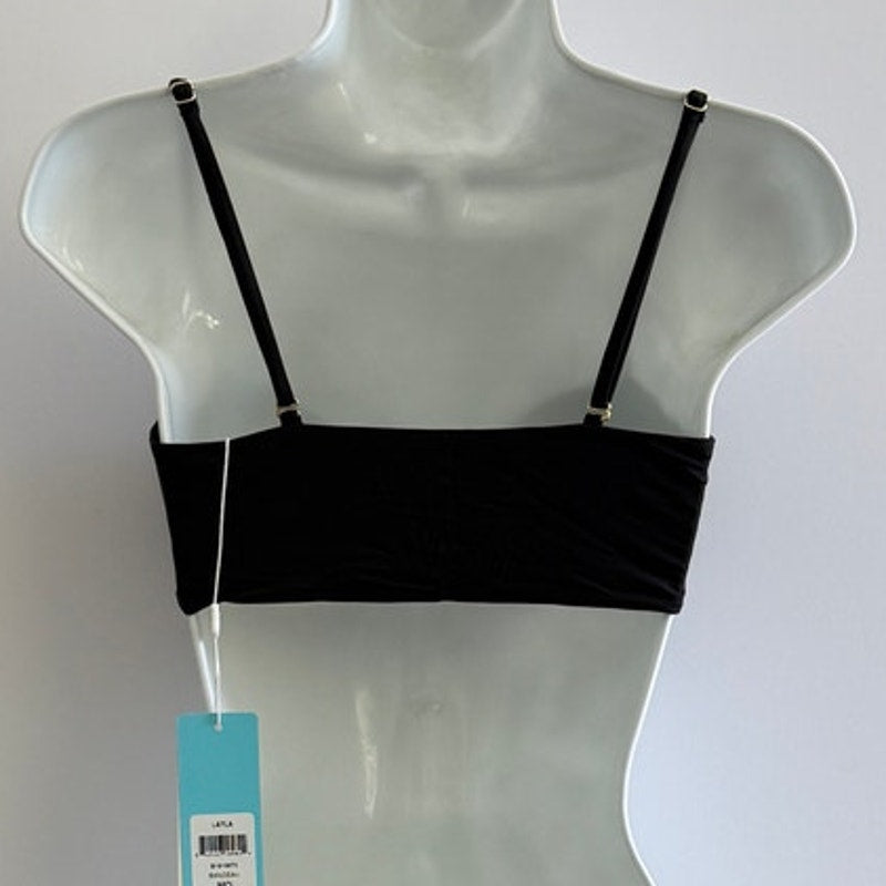 Beach Bunny Swimwear Layla Bandeau Bikini Top - Black | Alternate view