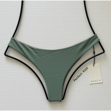 Acacia Swimwear Bikini Bottom - Acacia Swim Ho'okipa Ribbed Bikini Bottom in Clover