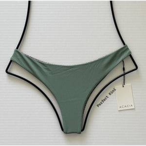 Acacia Swimwear Bikini Bottom - Acacia Swim Ho'okipa Ribbed Bikini Bottom in Clover