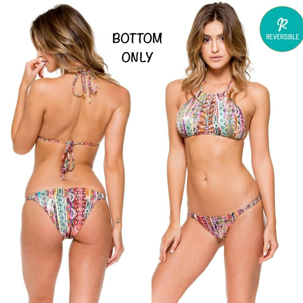 Luli Fama Luli Fama MY WAY Double Braid Moderate Bikini Bottom – PerfectKini