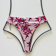 Acacia Swimwear designer bikini bottom, Mokoli’i print, displayed to show fit and detailing.