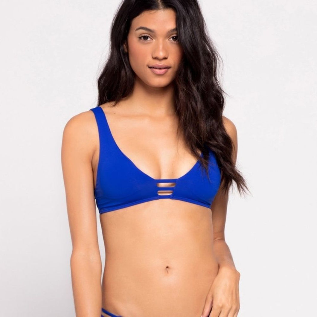 l*space L*SPACE Monroe Bralette Strappy Bikini Top Marine – PerfectKini