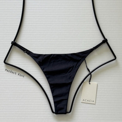 acacia swimwear Acacia Swim RALPHY Bikini Bottom - Licorice - High Cut, Minimal Coverage – PerfectKini