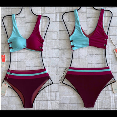 Maaji Maaji Swim EVERGREEN Color Block Bikini Set – PerfectKini