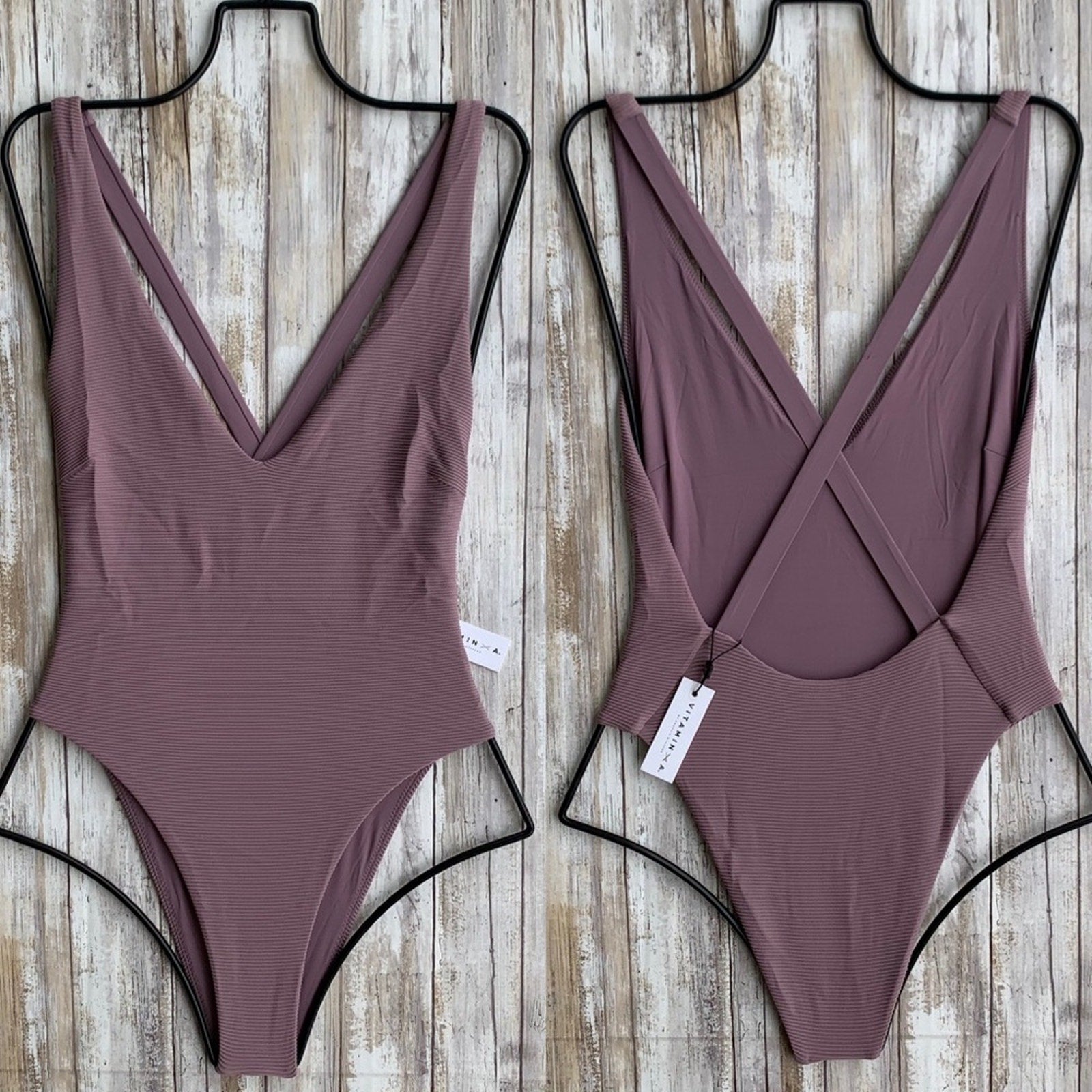 Vitamin A Swimwear Alana Classic Coverage One Piece | Front view