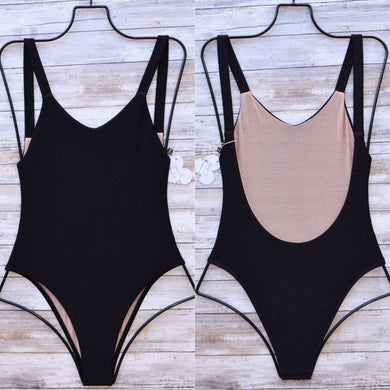 Vitamin A Vitamin A Swimwear x Lauren Bushnell Collaboration LEAH Black One Piece Swimsuit – PerfectKini