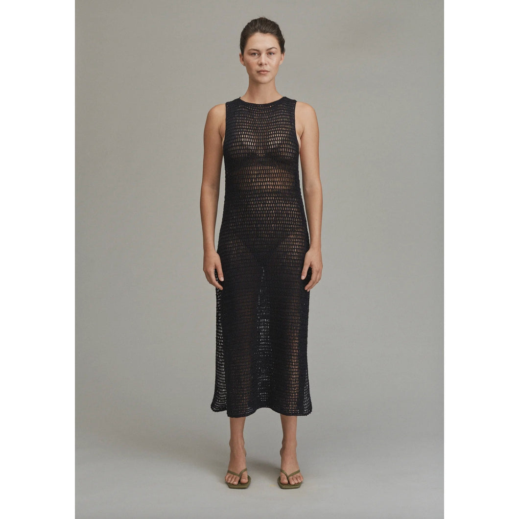 Acacia Swimwear Sybil Crochet Dress in Licorice