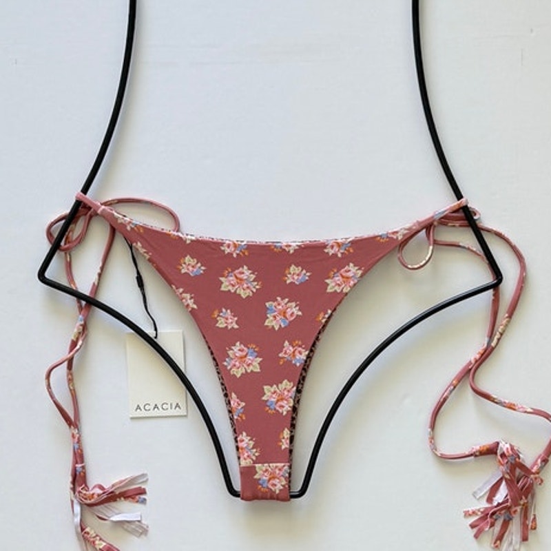 Acacia Swimwear Lauie Tie Side Bikini Bottom - Dulce | Alternate view