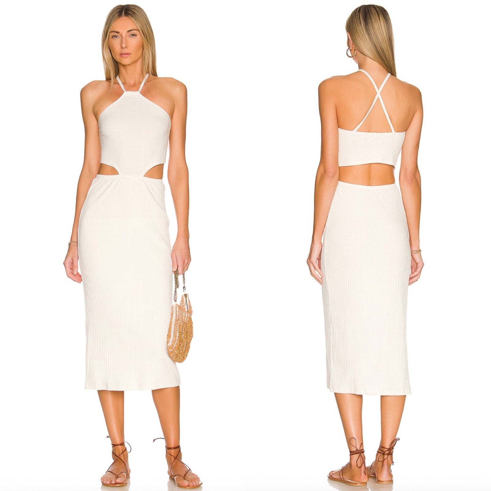 LNA Clothing Emmy Midi Dress