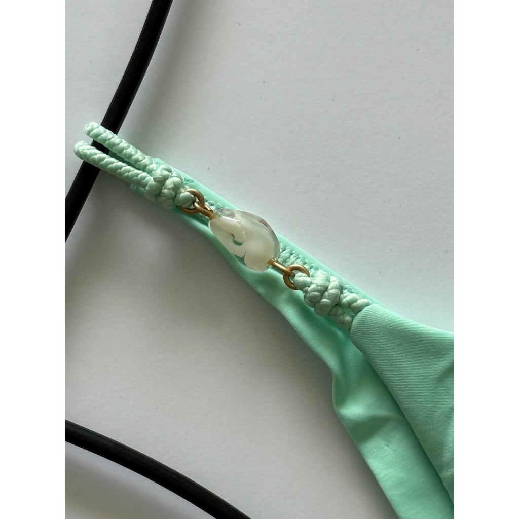 ViX Paula Hermanny ViX Swimwear Ivy Detail Cheeky Bikini Bottom - Pastel Mint | Alternate view