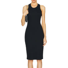 Leset Kelly Black Racerback Midi Dress - Black