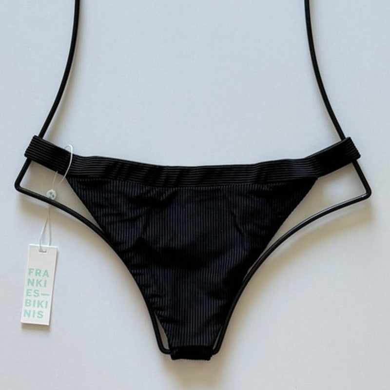 Frankies Bikinis Grace Cheeky Bikini Bottom - Black | Alternate view