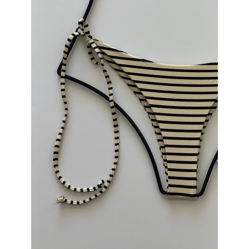 Boys + Arrows Raised Wrong Rita Bikini Bottom - 1938 Stripe | Back view