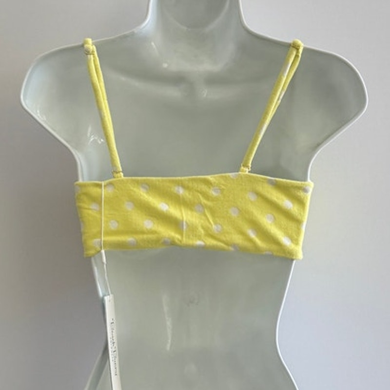 Beach Bunny Swimwear Layla Bandeau Bikini Top - Lemon | Alternate view
