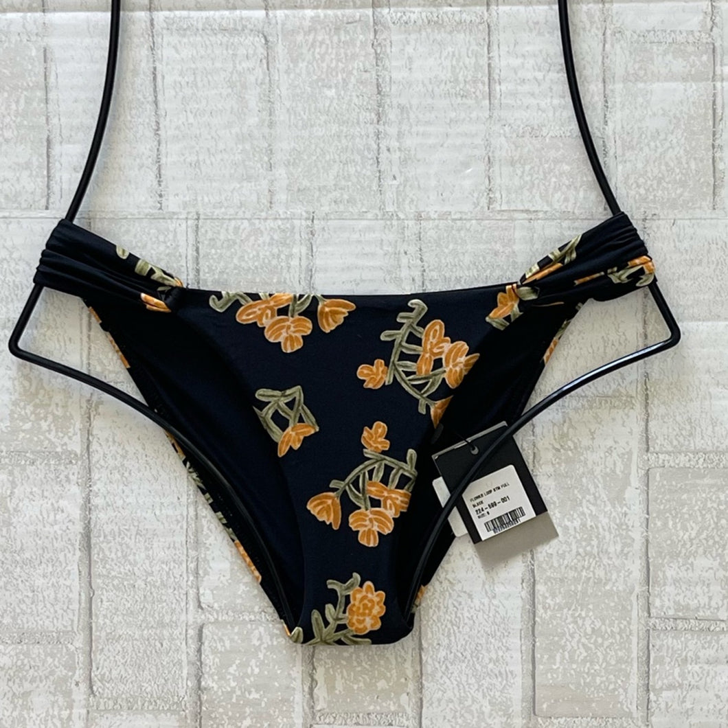 Vix ViX Swim Black FLOWER LOOP Full Bikini Bottom – PerfectKini