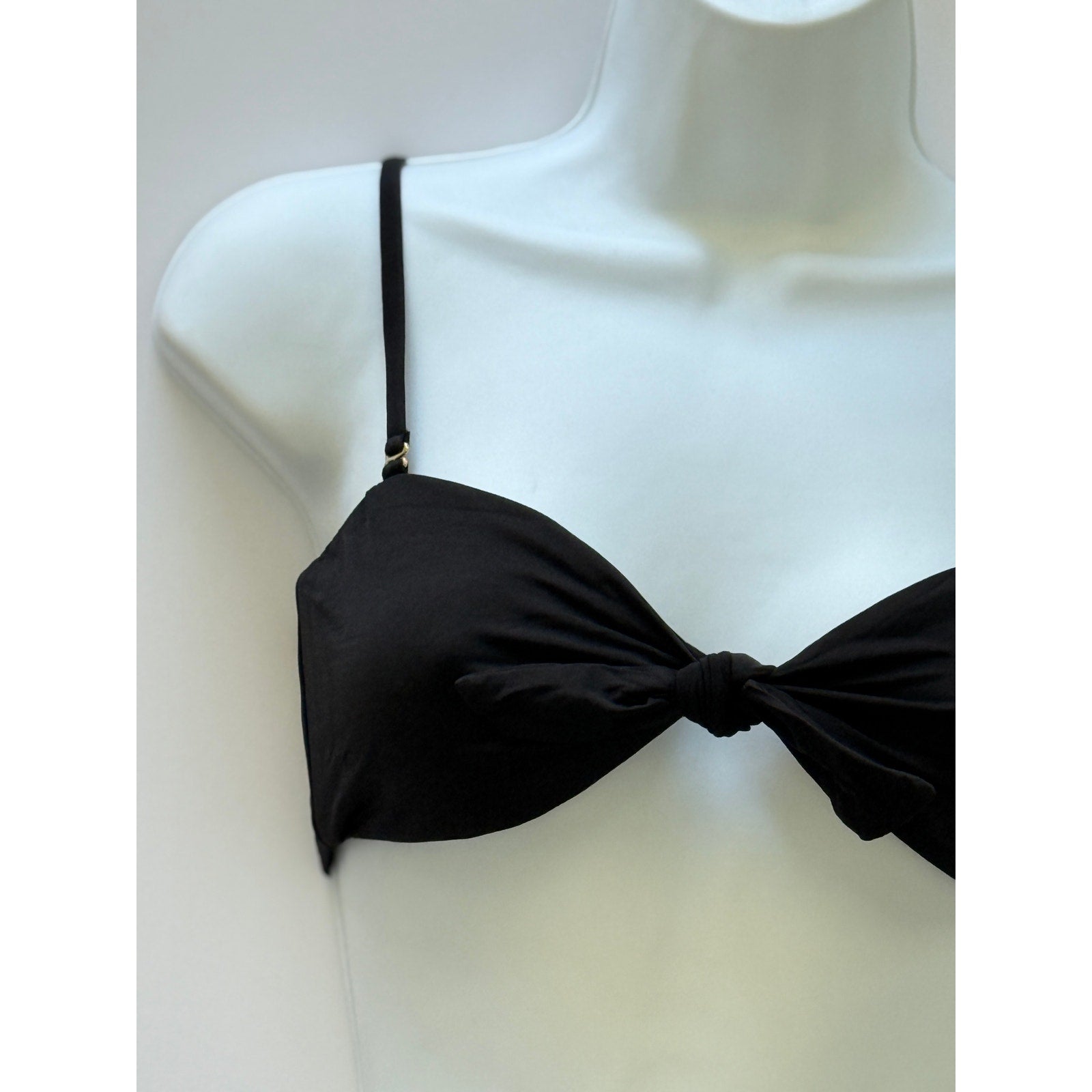 Beach Bunny Swimwear Layla Bandeau Bikini Top - Black | Back view