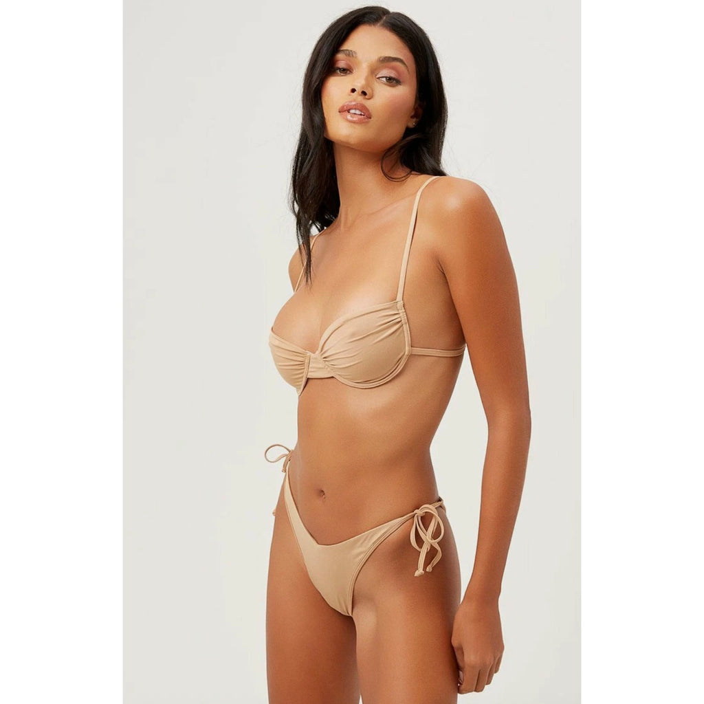 Frankies Bikinis Maggie Underwire Bikini Top - Earth | Front view