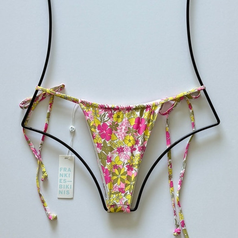 Frankies Bikinis Tia Tie Side Skimpy Bikini Bottom Mai Tai | Alternate view