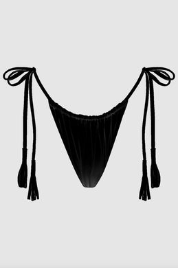 Acacia Swimwear Acacia Swimwear TAYLOR Bikini Bottom - Licorice - Tie Sides - Large - NWT – PerfectKini