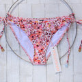 MINKPINK Sea Animal Frill Tie Side Bikini Bottom | Front view