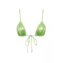 Heavy Manners x Elsa Hosk Triangle Front Tie Bikini Top in Tina Carlyle