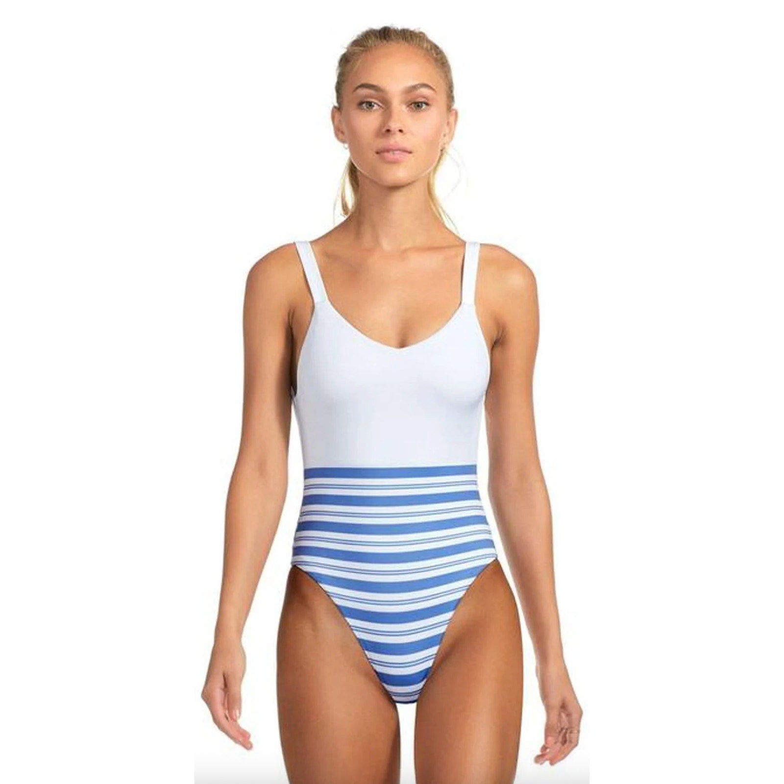 Vitamin A Swimwear Leah One Piece - Regatta Stripe | Alternate view