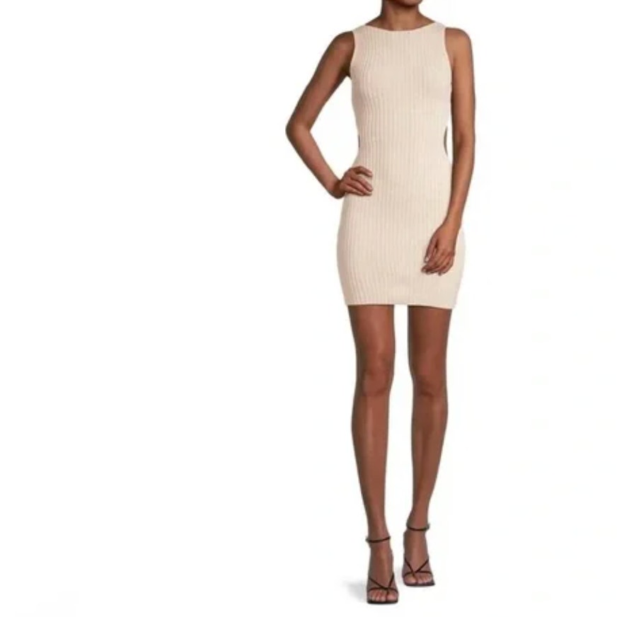 Amanda Uprichard Bec + Bridge Alexis Knit Mini Dress - Cream