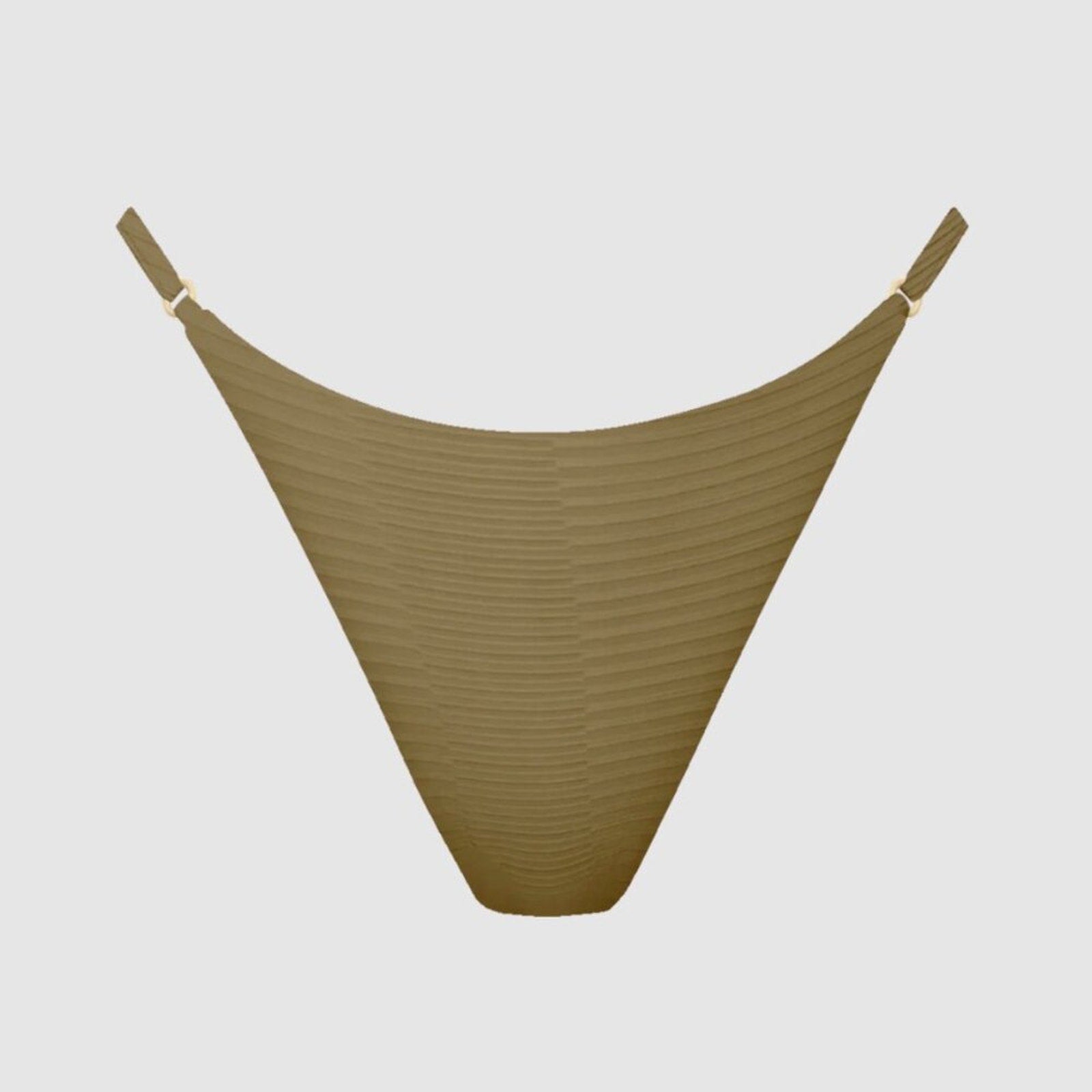 Acacia Swimwear Ralphy Dual Ribbed Bikini Bottom - Palm | Alternate view