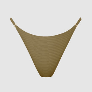 Acacia Swimwear Ralphy Dual Ribbed Bikini Bottom -  Palm
