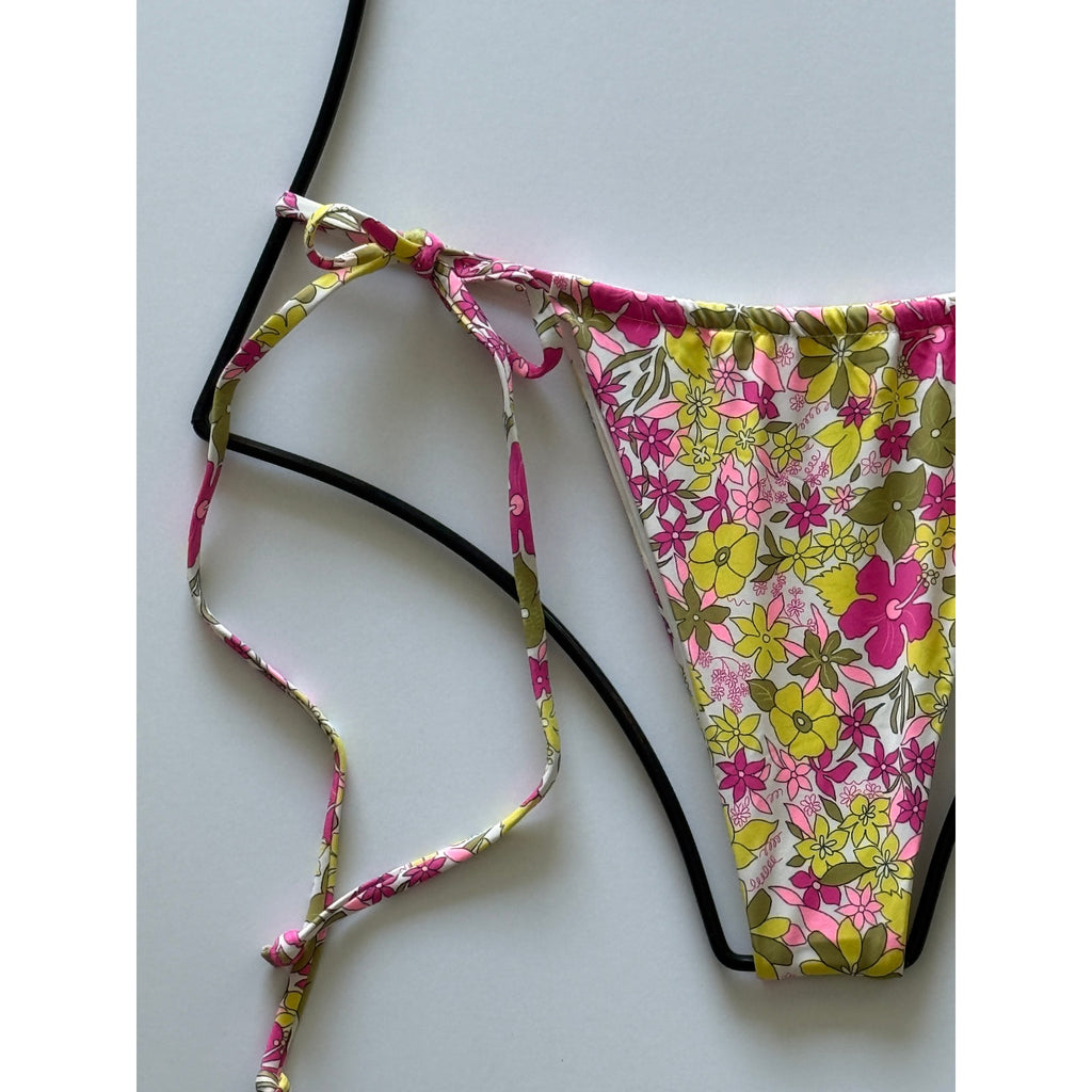 Frankies Bikinis Tia Tie Side Skimpy Bikini Bottom Mai Tai | Back view