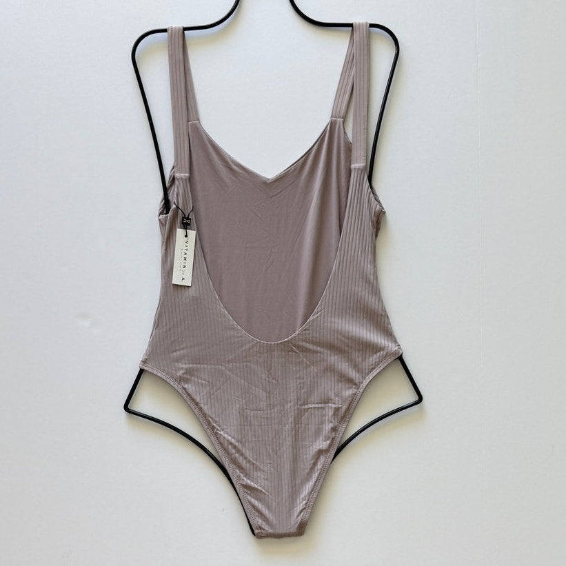 Vitamin A Swimwear Leah One Piece - Mallorca EcoRib | Back view