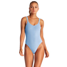 Vitamin A Swimwear Leah One Piece - Cielo Rib