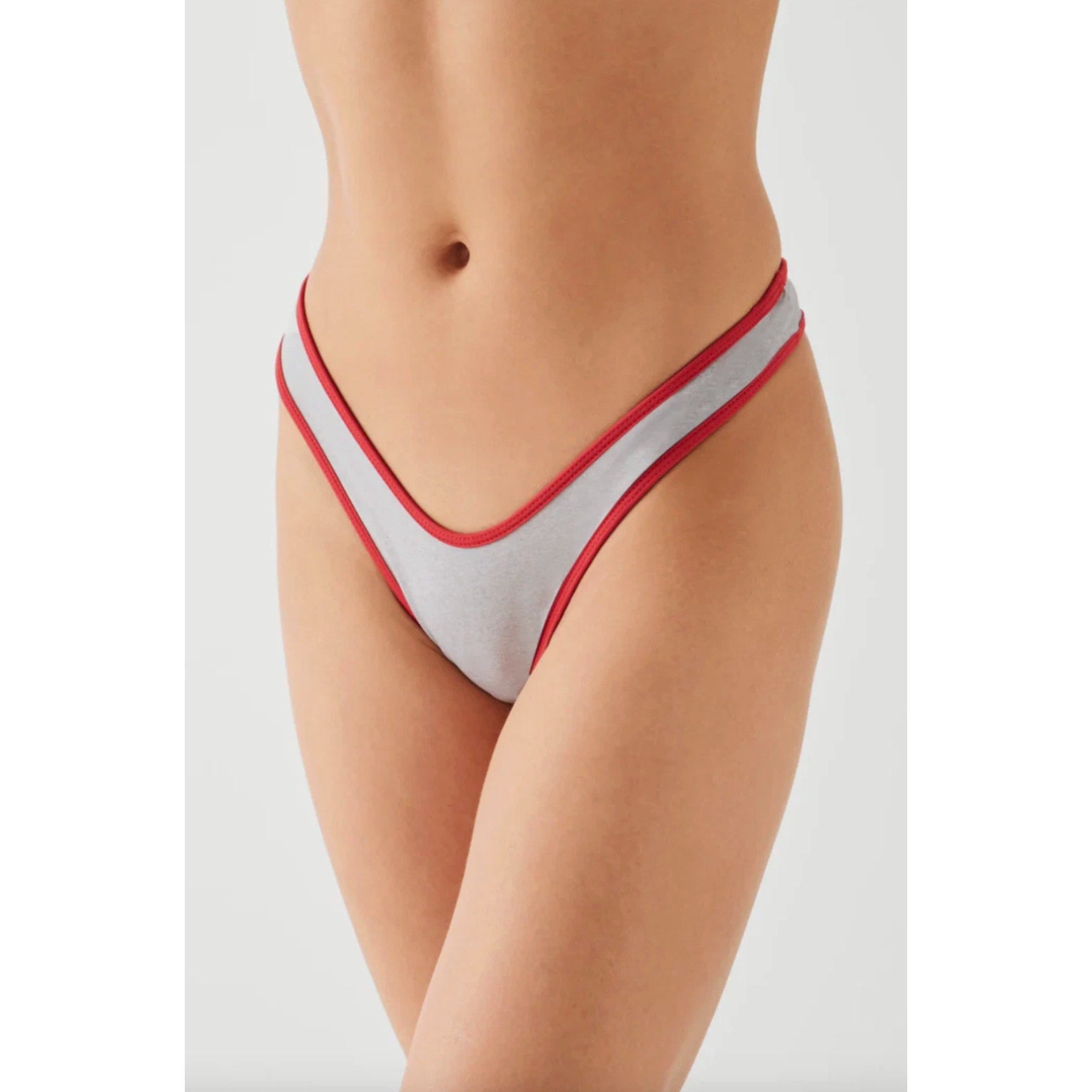 Frankies Bikinis Full Moon Micro Bikini Bottom – Cherry Mint | Alternate view