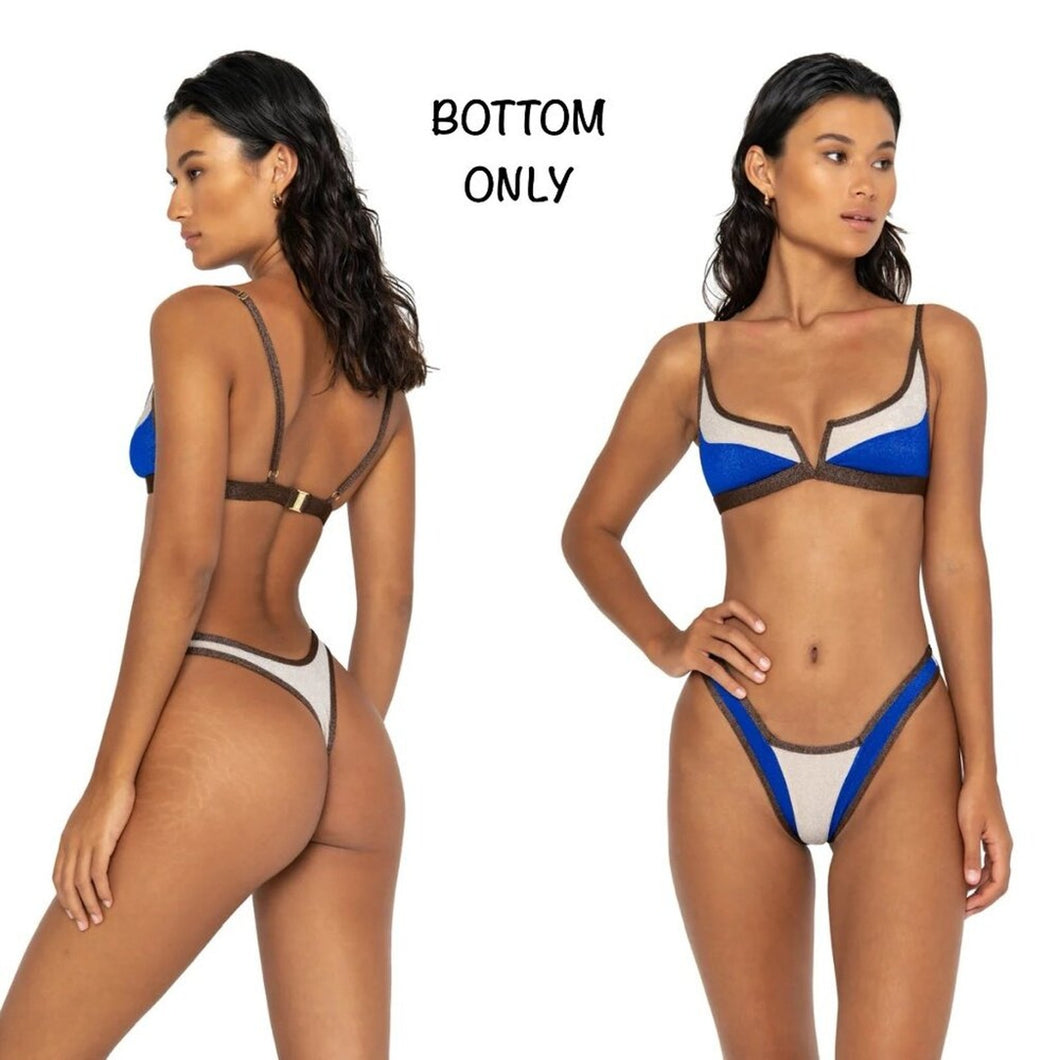 FAE FAE Swim GOI Bikini Bottom - Ibiza - High Cut G-String - Sustainable Lurex – PerfectKini