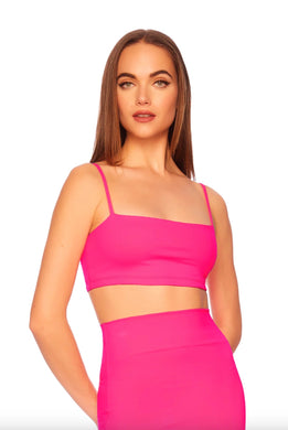 Susana Monaco Susana Monaco MICRO String Top - Shocking Pink - Adjustable Straps - Size Large - NWT – PerfectKini