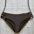 MIKOH Swimwear Barcelona String Bikini Bottom | Front view