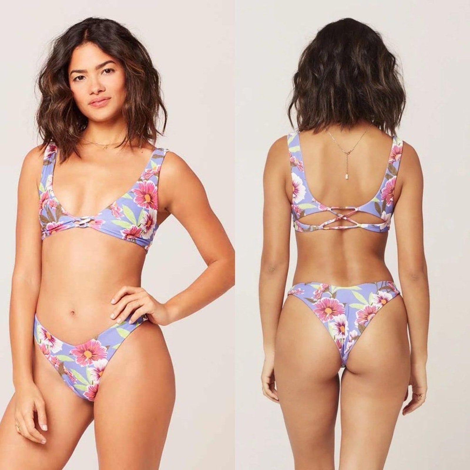 L*Space Lost in Ibiza Large Top and Medium Cabana Bottom Bikini Set