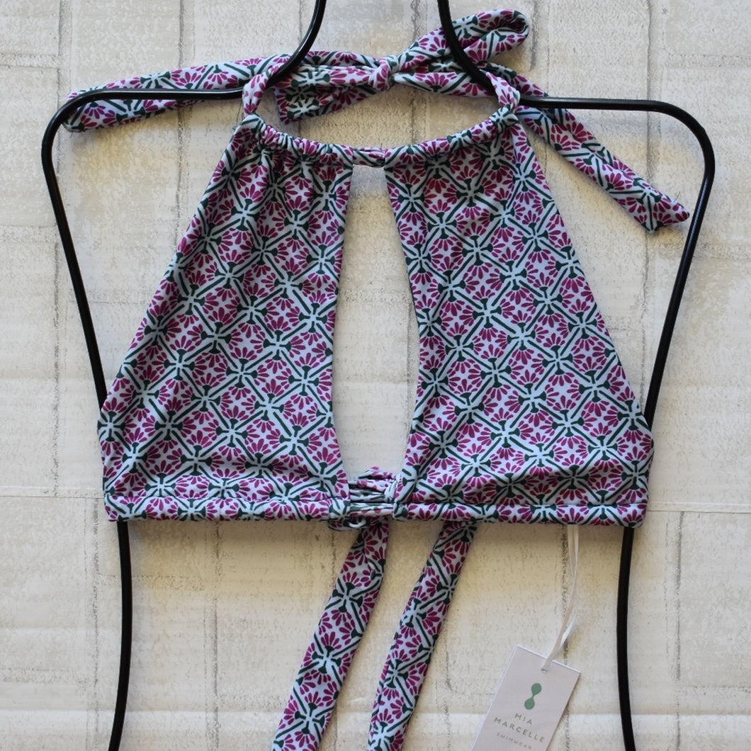 Mia Marcelle Swimwear Mia Marcelle Swim MARILYN Boho High Neck Bikini Top – PerfectKini