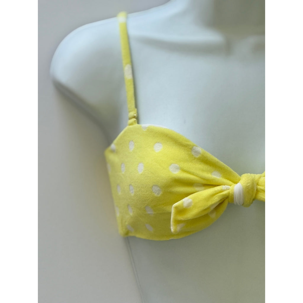 Beach Bunny Swimwear Layla Bandeau Bikini Top - Lemon | Back view