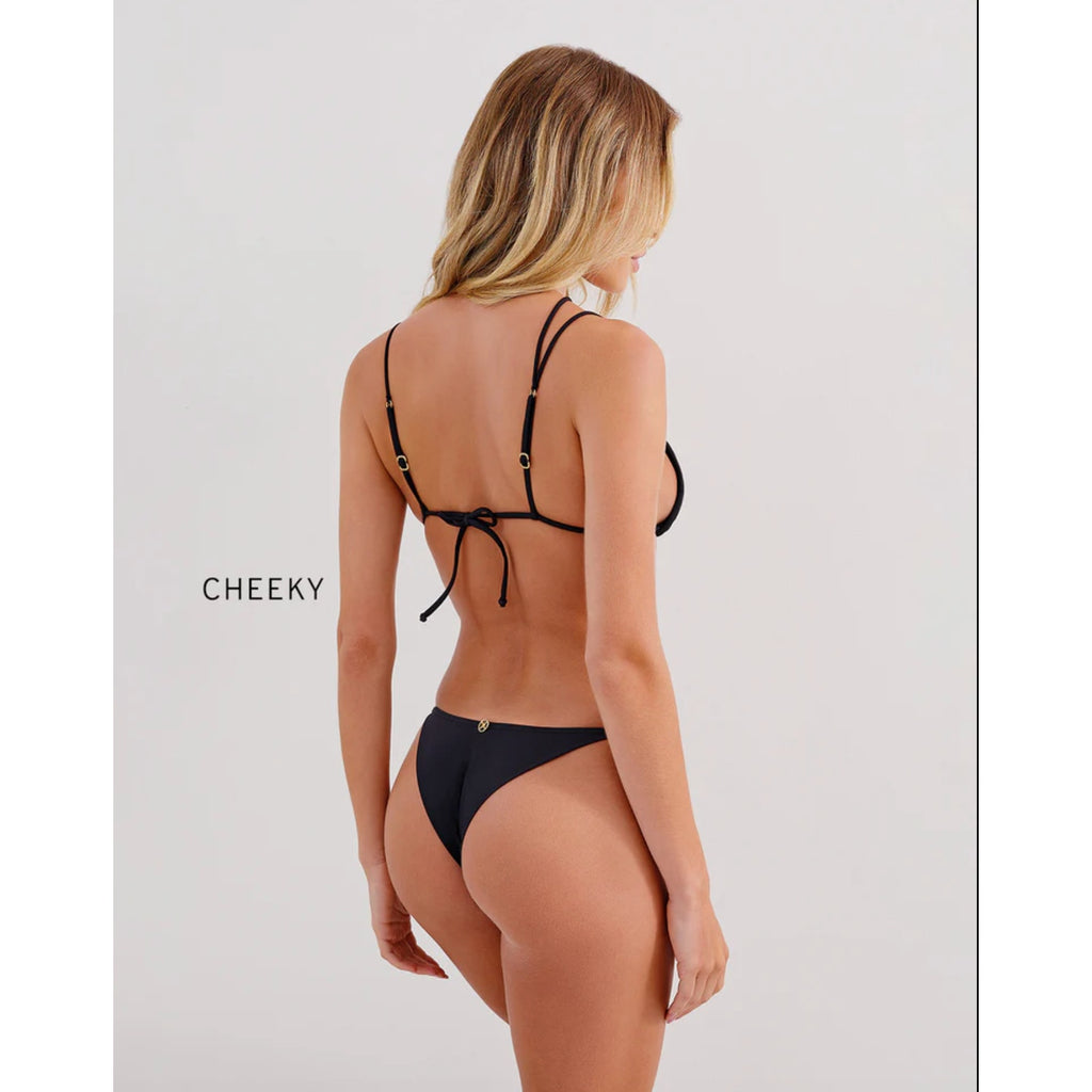 ViX Paula Hermanny ViX Swim Nara Parallel Tri Bikini Top in Black | Alternate view