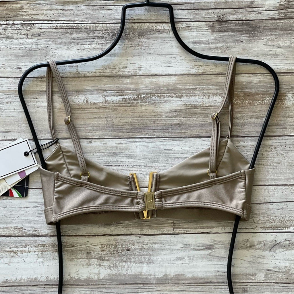 FAE Swim Herbert Bikini Top - Toffee | Alternate view
